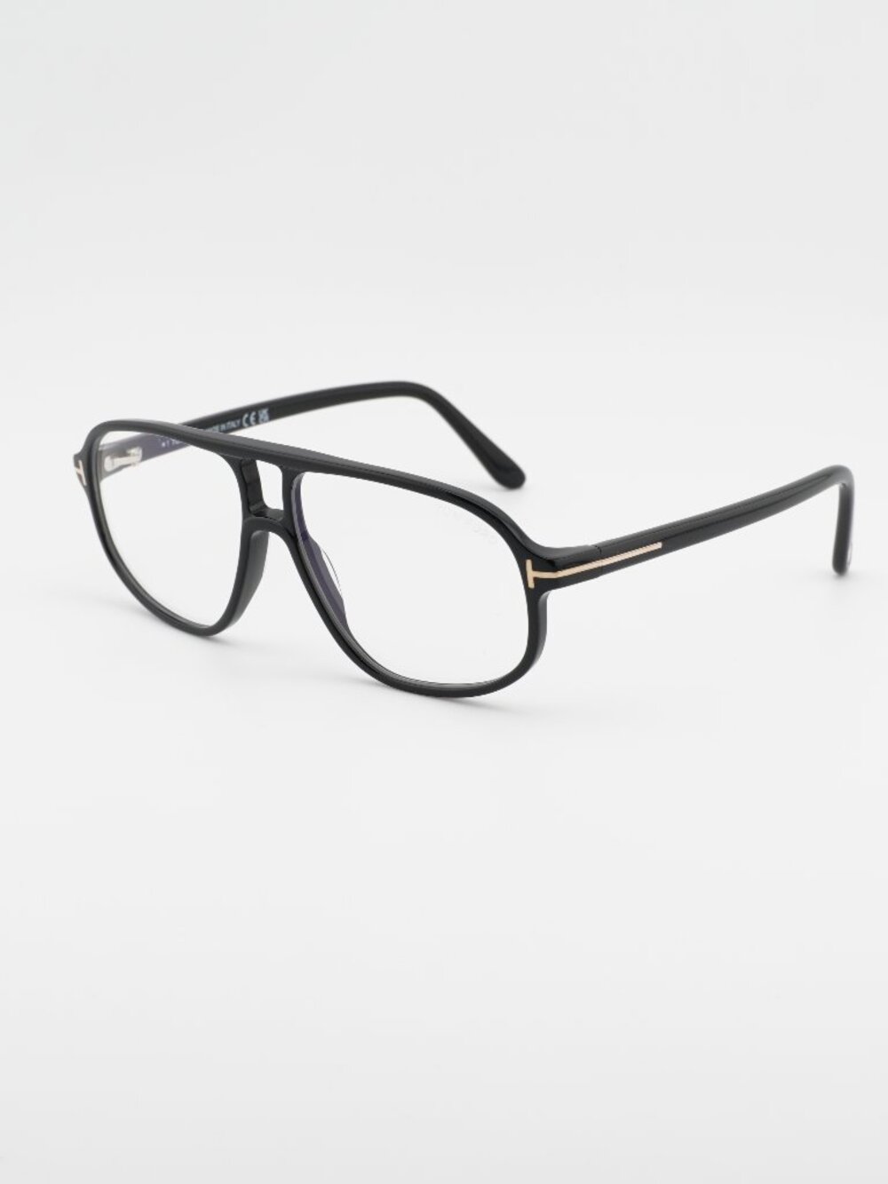 Tom Ford FT6082-B 001 Eyeglasses Black 57mm Aviator Frame